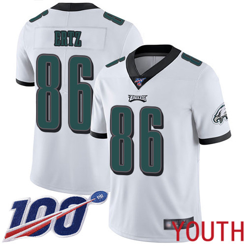 Youth Philadelphia Eagles #86 Zach Ertz White Vapor Untouchable NFL Jersey Limited Player Season Football